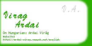 virag ardai business card